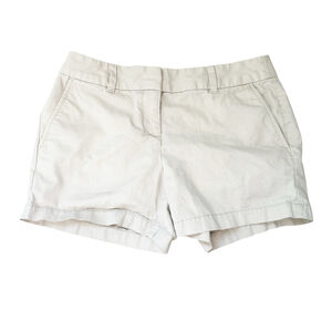 Ann Taylor LOFT Cotton Beige Shorts Size 0 Summer Spring Vacation